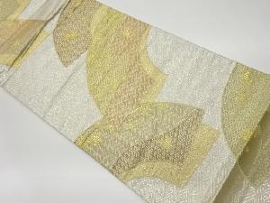 リサイクル　佐賀錦地紙に紅葉・古典柄模様織出し袋帯